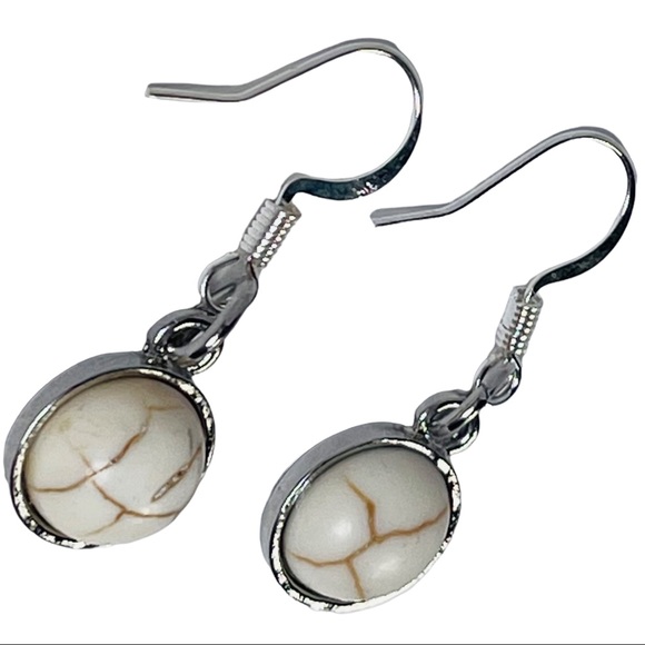 Stone pendant earrings NEW - Picture 5 of 6